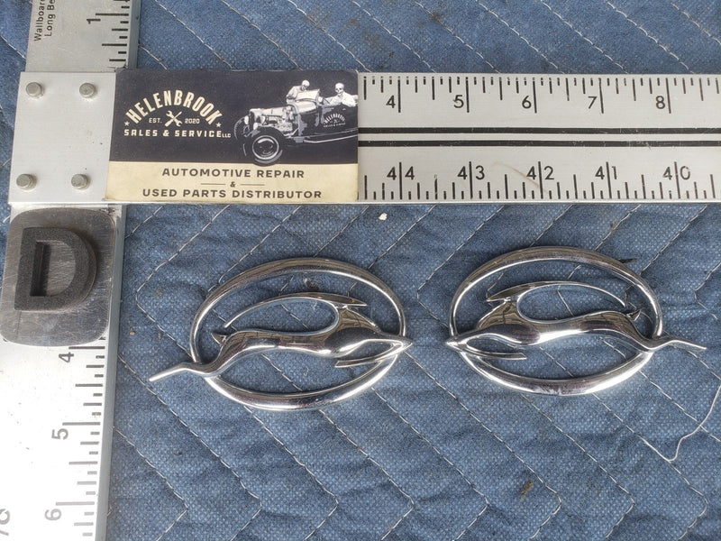 2000-2005 Chevy Impala LH & RH Emblem Badge Logo Pair Chrome OEM #2161CN