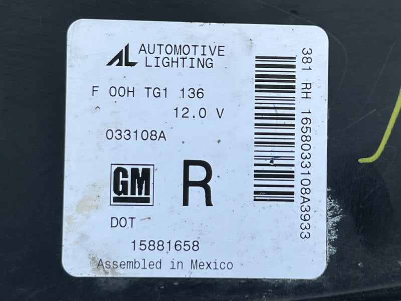 2006-2010 Pontiac G6 Right RH Head Lamp Light Assembly OEM #58DU