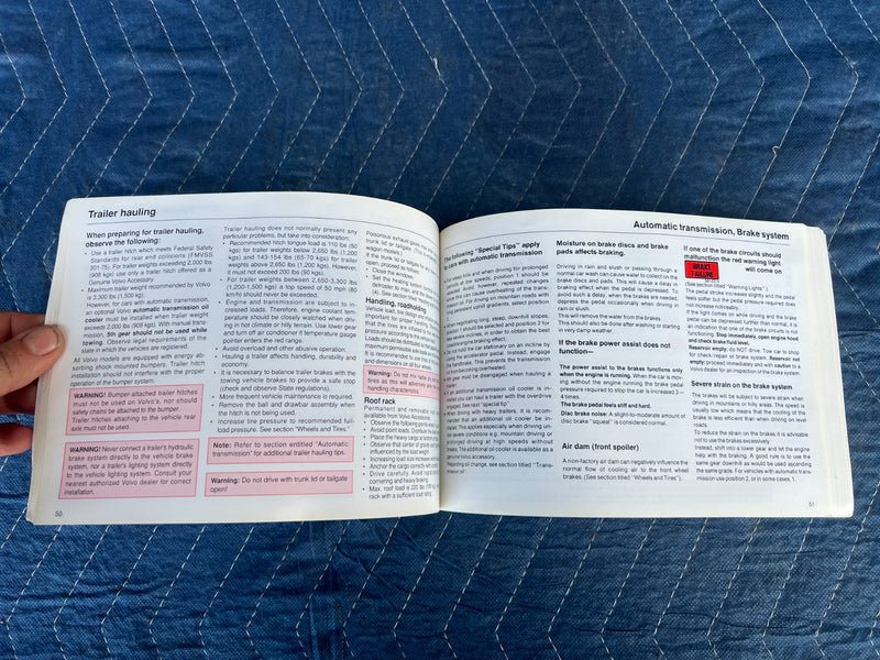 1990 Volvo 240 244 245 Owner's Manual Booklet Pamphlet Guide OEM #4479EM