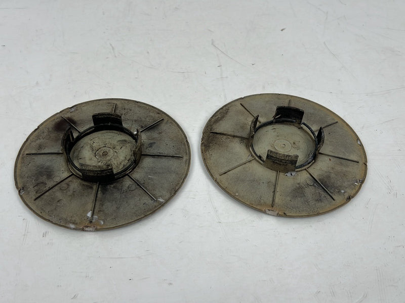 1990-1992 Volvo 740 745 940 Wheel Rim Center Hub Cap Pair Silver OEM #5904EM
