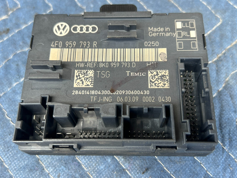 2005-2011 Audi A6 Driver Left Front Door Control Module 4F0959793R OEM #3438EM