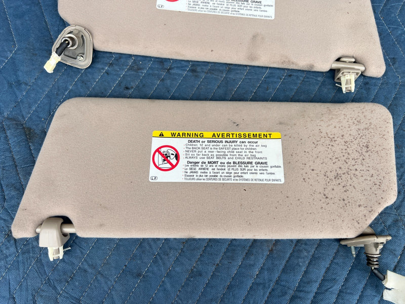 2002-2006 Toyota Camry Right Left RH LH Side Sun Visor Tan Beige OEM #72DU