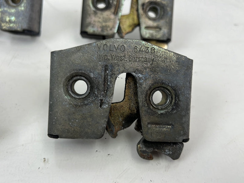 1986-1993 Volvo 240 244 Door Latch Plate Set of 4 Lock 6438 OEM