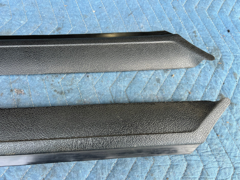 1986-1993 Volvo 240 244 245 Left & Right A Pillar Trim Black Pair OEM #4382EM