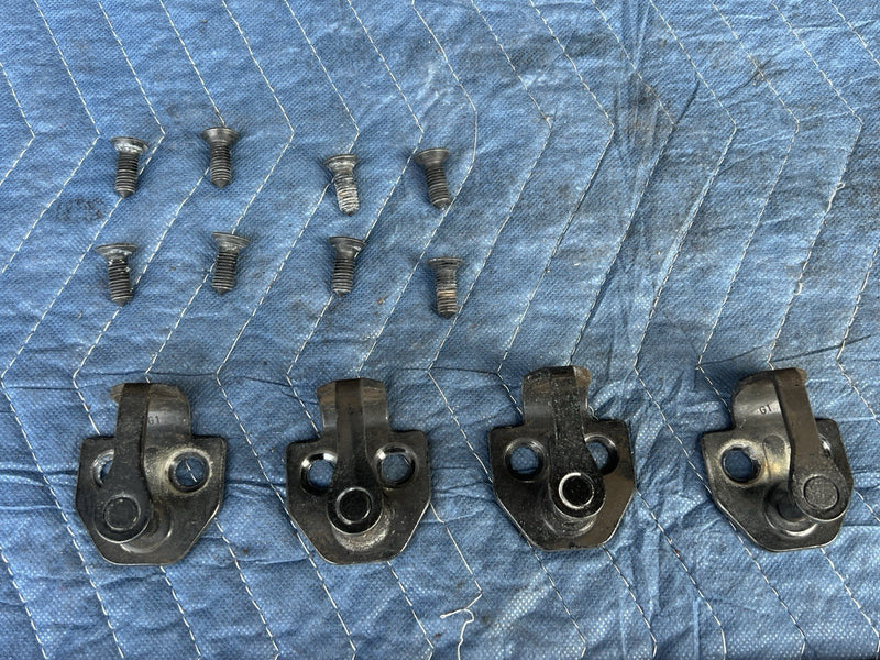 1998-2003 Jaguar XJR XJ8 X308 Door Striker Catch Plates w/Hardware OEM #4728E