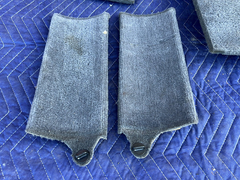 1993-1997 Volvo 850 Rear Left & Right Carpet Panel Set Gray OEM