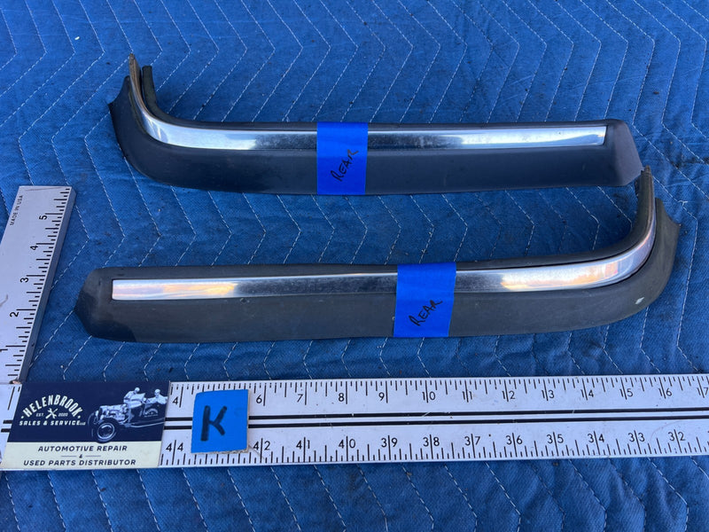 1986-1993 Volvo 240 244 Sedan Rear Right & Left Bumper Trim Molding OEM #4264EM