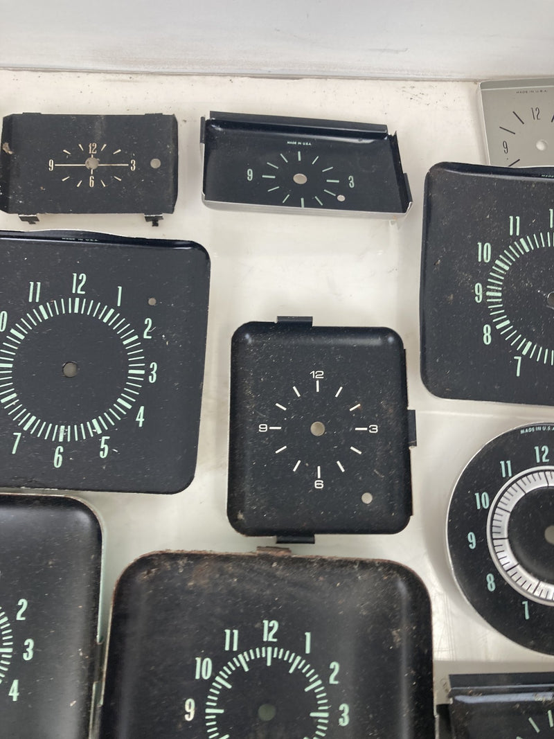 Lot of 50+ Automotive Clock Faces Steampunk Art Vintage OEM #5321M