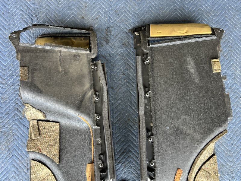 1998-2000 Volvo V70R V70 Rear Left & Right Charcoal Carpet Panel Trim OEM #4063E