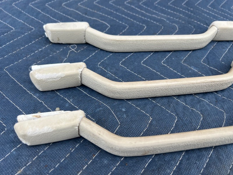 1967-1974 Volvo 140 142 144 Overhead Grab Handle Set of 3 White OEM #4872EM