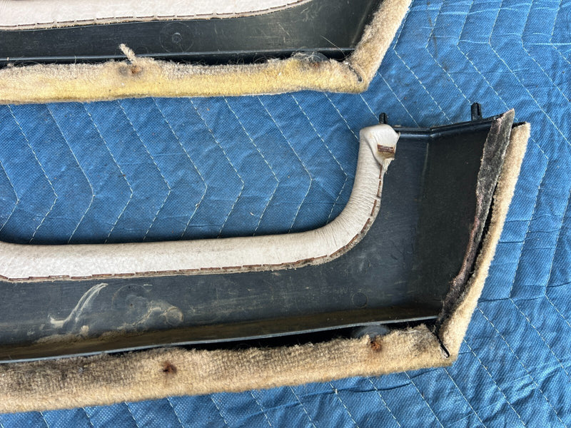 1983-1985 Porsche 944 Tan Right & Left Door Carpet Storage Compartment OE#2443EM