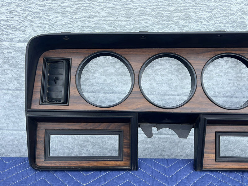 1981-1993 Dodge Ram D150 D250 Dash Gauge Cluster Trim Wood Grain OEM #5157EM