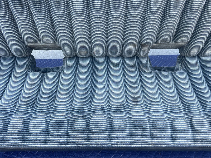 1988-1994 Chevrolet Silverado Ext Cab Rear Bench Seat Two-Tone Blue OEM #5532EM