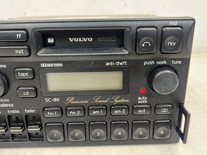 1993-1997 Volvo 850 AM FM Stereo Radio Head Unit Tape Player SC-811 OEM