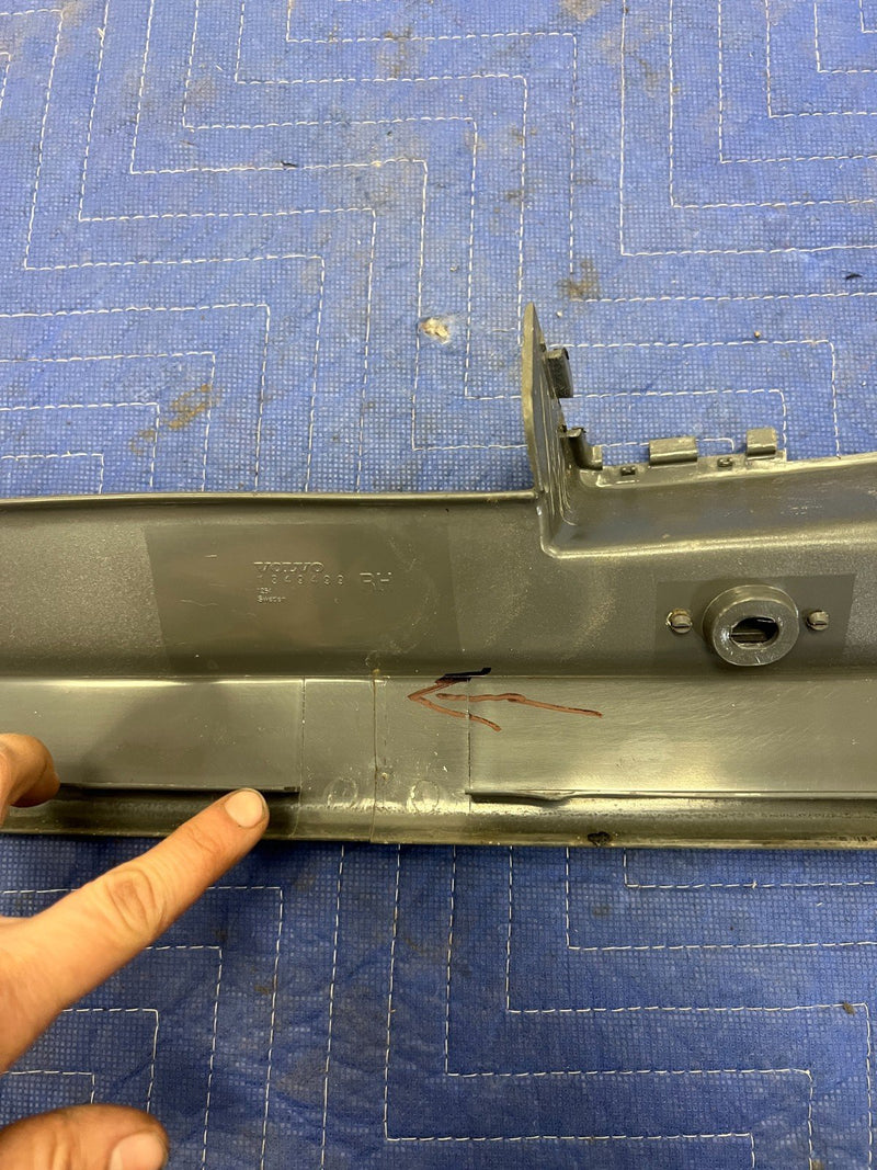 1992-1995 Volvo 940 740 Lower Entry Scuff Panel Trim Set of 4 Gray OEM #3188EM