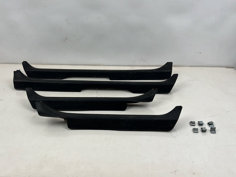 1975-1980 Volvo 244 240 Scuff Plate Door Sill Trim Set of 4 Black OEM #5291EM