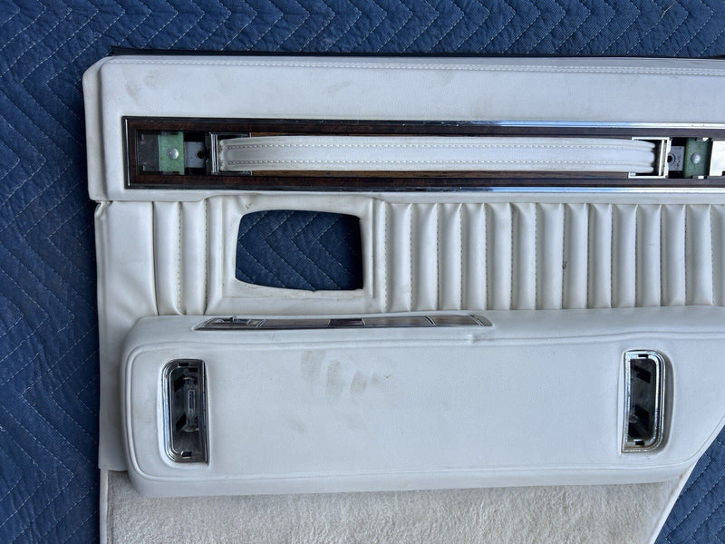 1980-1985 Cadillac Seville White Door Cards Sedan Set Front Rear OEM #3308M