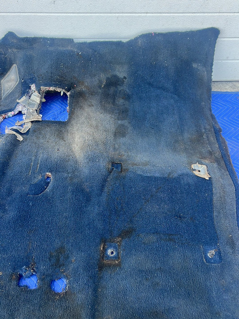 1988-1998 Chevrolet Silverado Ext Cab 4x4 Molded Carpet Set Dark Blue OE #5537EM
