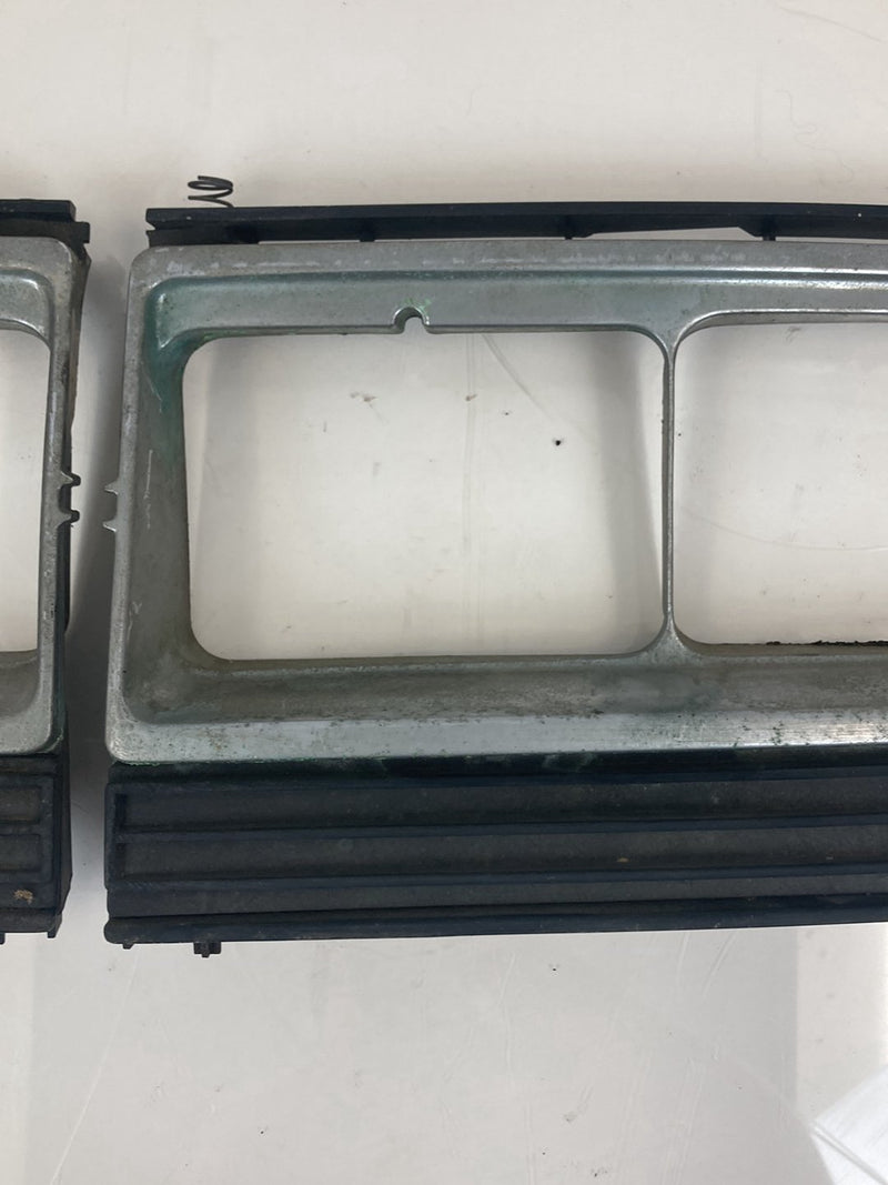 1975-1980 Volvo 244 Headlight Bezel Quad Set Left Right Square OEM #4320M