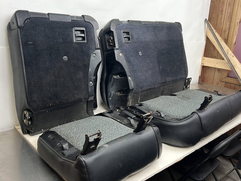 1990-1992 Volvo 740 745 940 Wagon Black Leather Rear Seat Assembly OEM #5985EM
