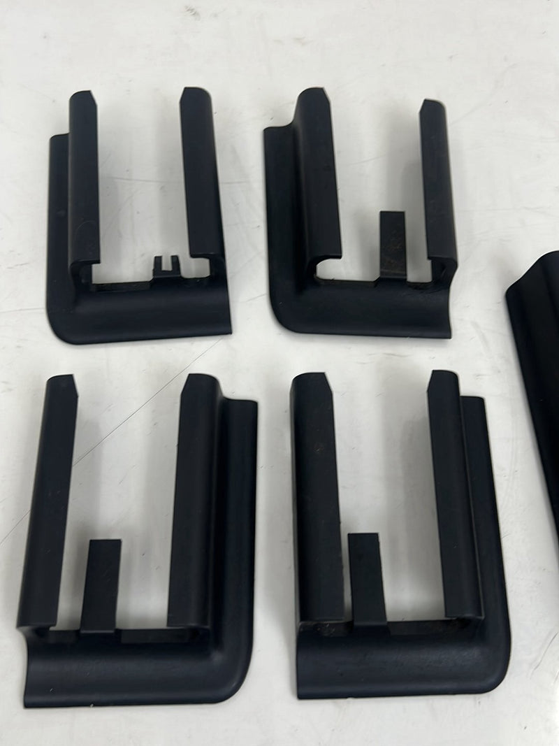 1996-2003 Audi S8 D2 A8 Right & Left Seat Track Trim Cover Set Black OEM #6442EM