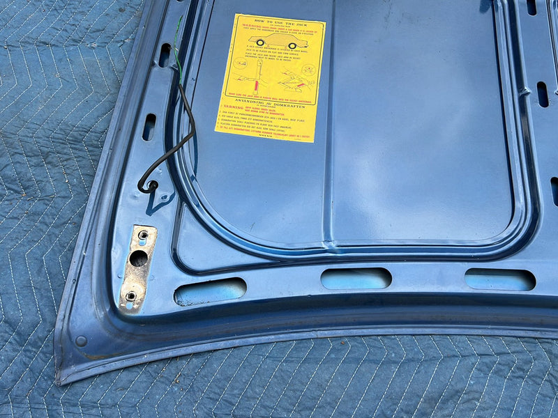 1975-1980 Volvo 244 240 *Sedan Only* Trunk Deck Lid Panel Blue OEM #5436EM