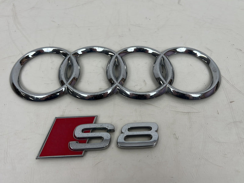 1996-2003 Audi S8 D2 A8 Trunk Emblem Logo Plate Badge Chrome OEM #6556EM