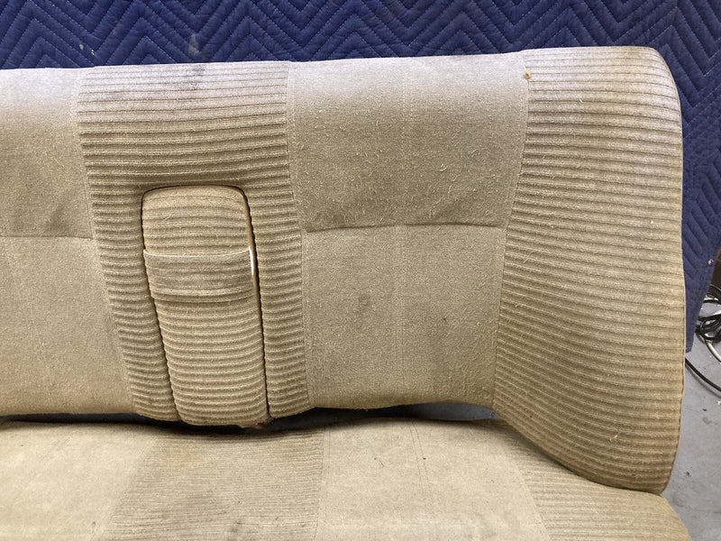 1975-1985 Volvo 242 240 244 Rear Bench Seat Assembly Tan Cloth OEM #1686M