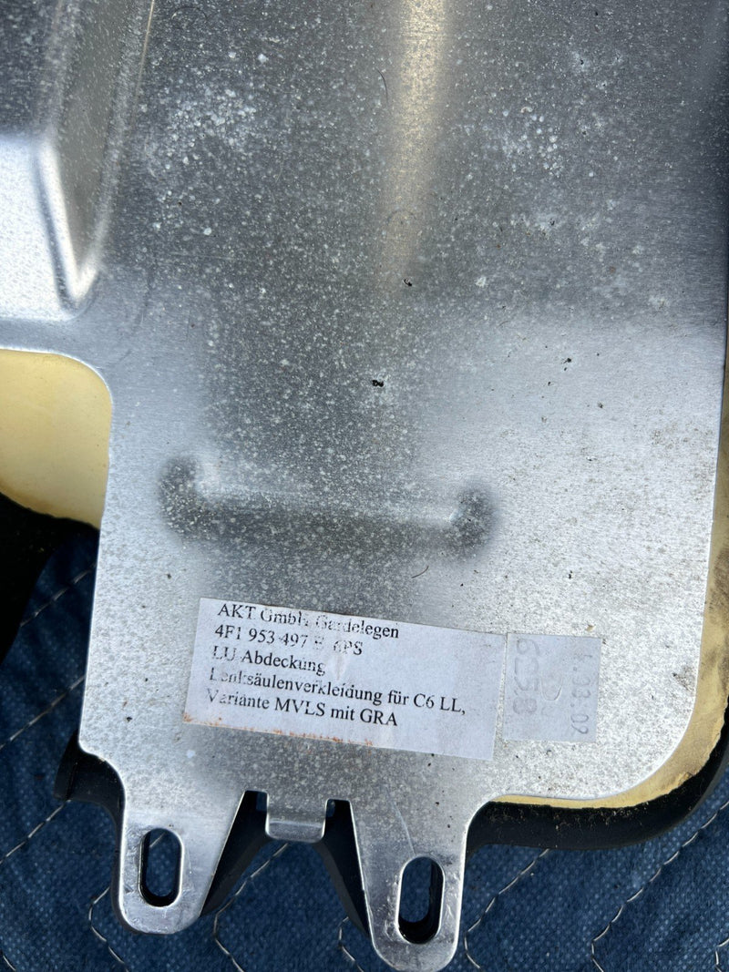 2005-2011 Audi A6 Steering Column Surround Upper & Lower Trim OEM #3519EM