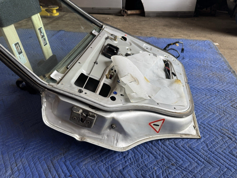 1986-1993 Volvo 240 244 Sedan Driver Left Rear Door Silver Metallic OEM #4858E