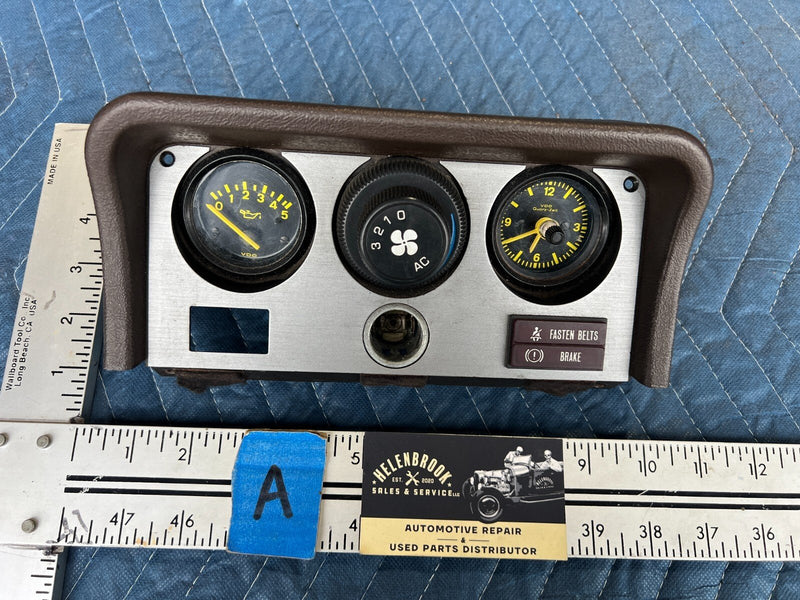 1983-1985 Porsche 944 AC Climate Control Oil Pressure Gauge Panel OEM #2423EM