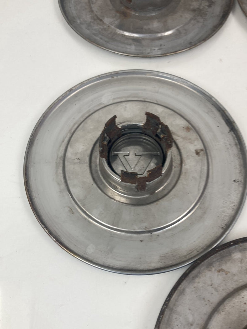 1975-1980 Volvo 244 Wheel Cover Hub Cap set of 5 Chrome Center OEM #4280M