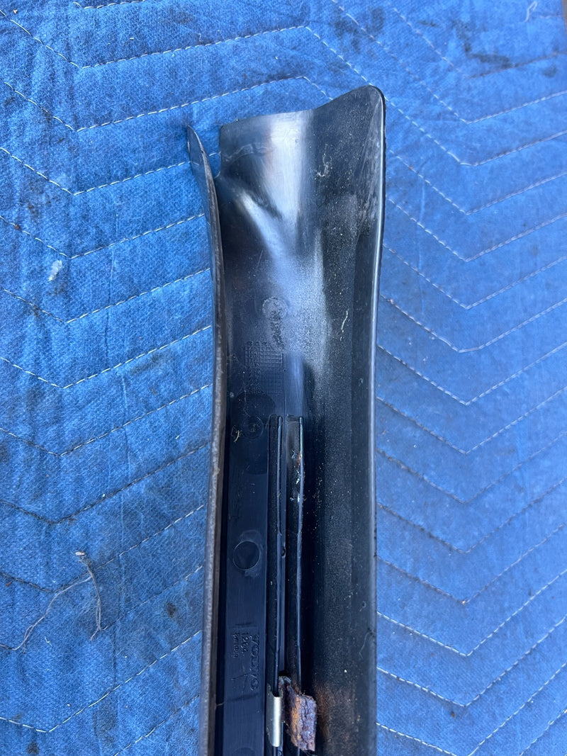 1986-1993 Volvo 240 244 Sedan Door Sill Scuff Trim Entry Black Set OEM #4388EM