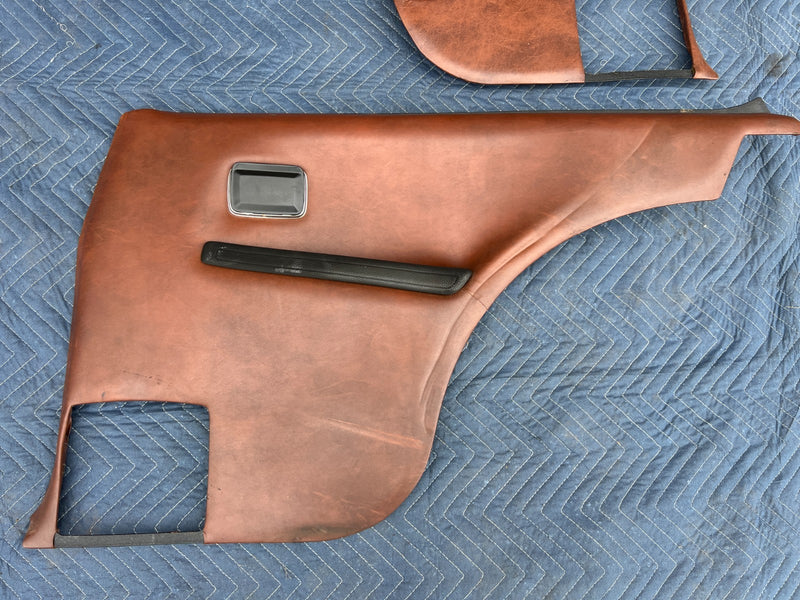 1967-1974 Volvo 140 142 Coupe Rear Right Left Door Card Trim Brown OEM #4849EM