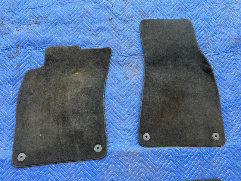 2005-2011 Audi A6 Black Carpet Floor Mat Set of 4 Front Rear LH & RH OEM #3397EM