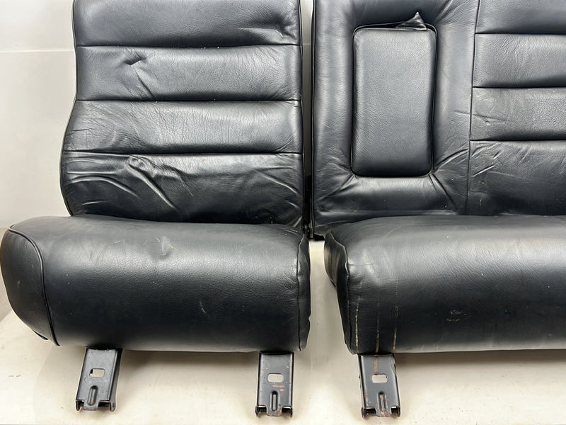 1990-1992 Volvo 740 745 940 Wagon Black Leather Rear Seat Assembly OEM #5985EM