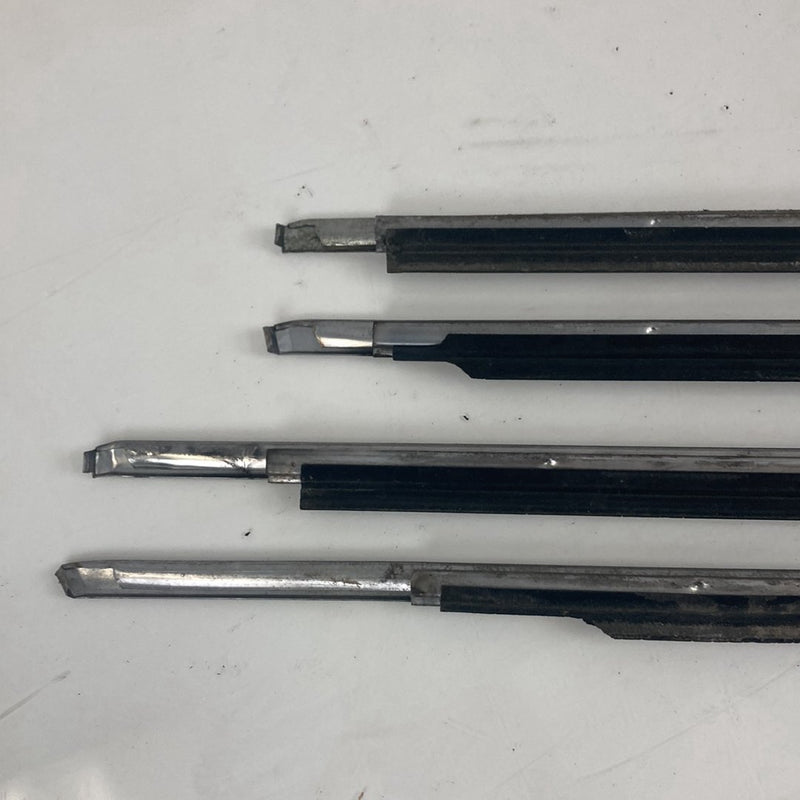 1975-1980 Volvo 244- Window Scraper Set of 4 Chrome Trim OEM #4902M