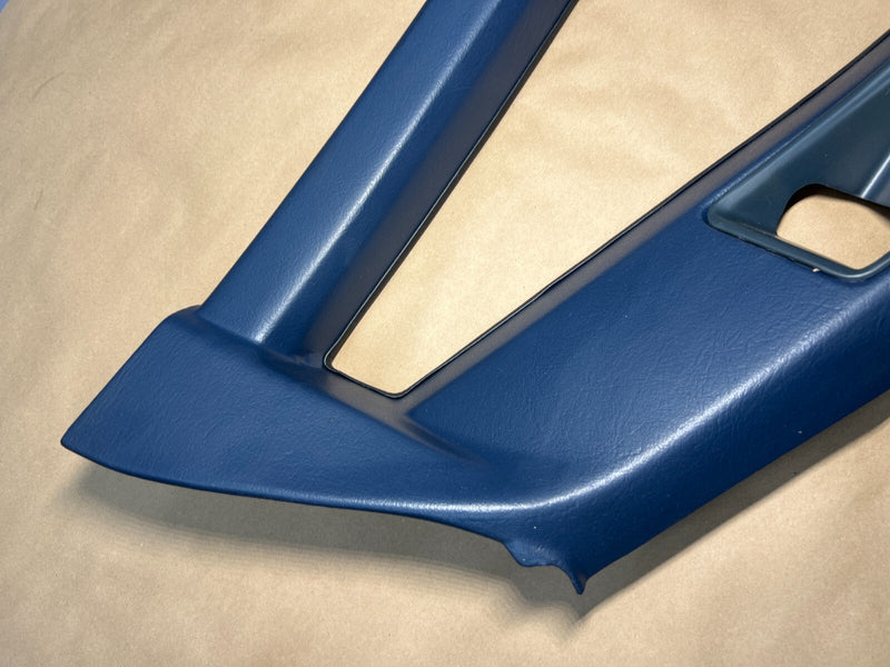 1984-1989 Volvo 740 760 Sedan Rear C Pillar Window Trim Dark Blue OEM #1552EM