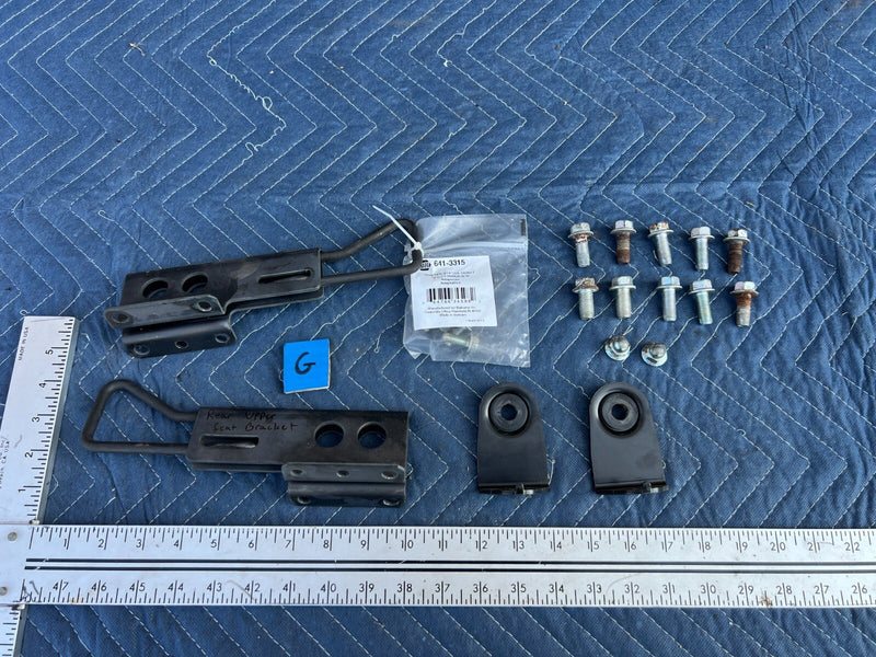 2010-2013 Suzuki SX4 Hatchback Rear Seat Bracket Hardware & Catches OEM #1342CN