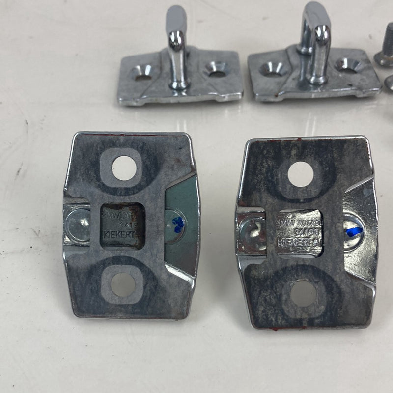 2003-2007 BMW 545i E60 Door Striker Plates Latch Chrome Set 7067805 OEM #4931M