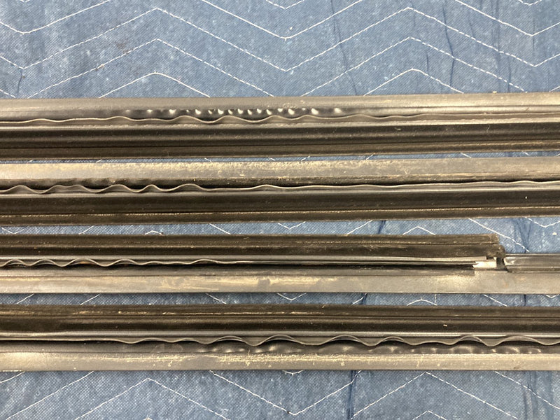 1992-1995 Volvo 940 740 Front Rear Window Scraper Molding Set of 4 OEM #6407EM