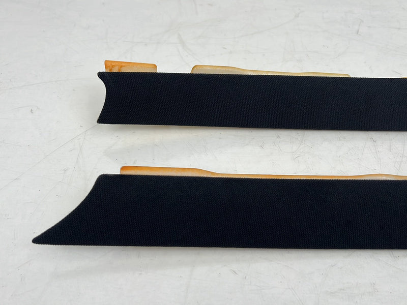 1996-2003 Audi S8 D2 A8 Upper Roof C to D Pillar Trim Pair Black OEM #6557EM