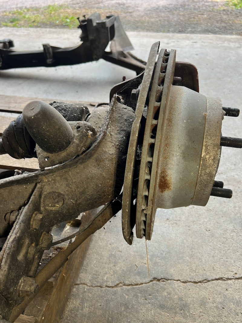 1983-1985 Porsche 944 Rear Subframe w/ Wheel Hub Knuckle Assembly OEM #5710EM