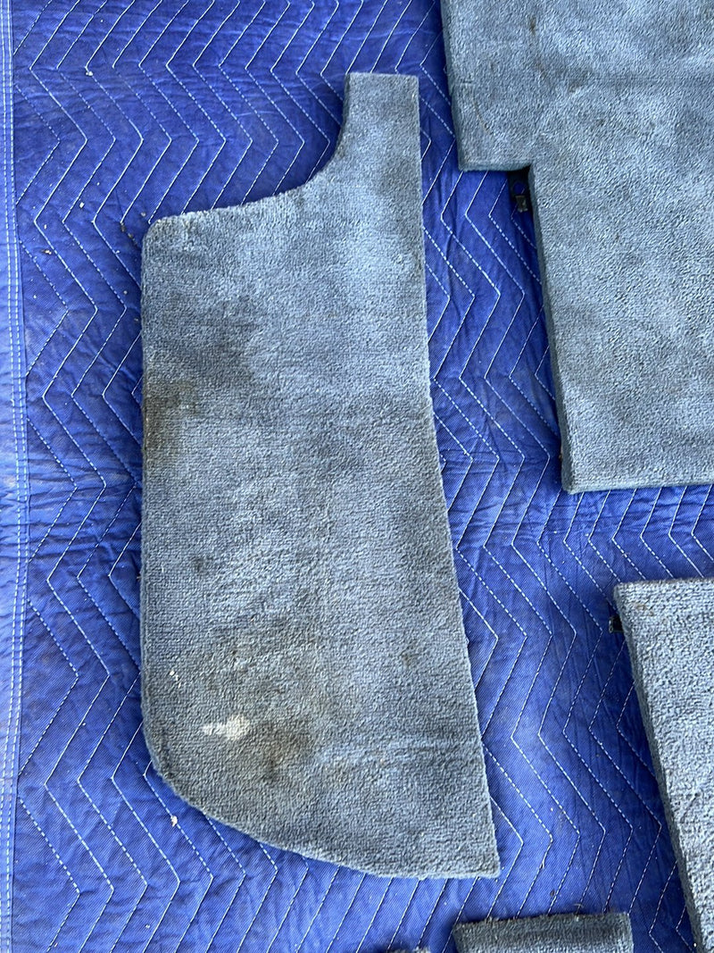 1993-1997 Volvo 850 Rear Left & Right Carpet Panel Set Gray OEM