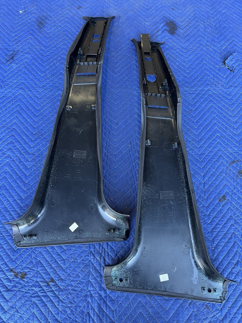 1998-2003 Jaguar XJR XJ8 X308 Left & Right Black B Pillar Trim Pair OEM #4630E