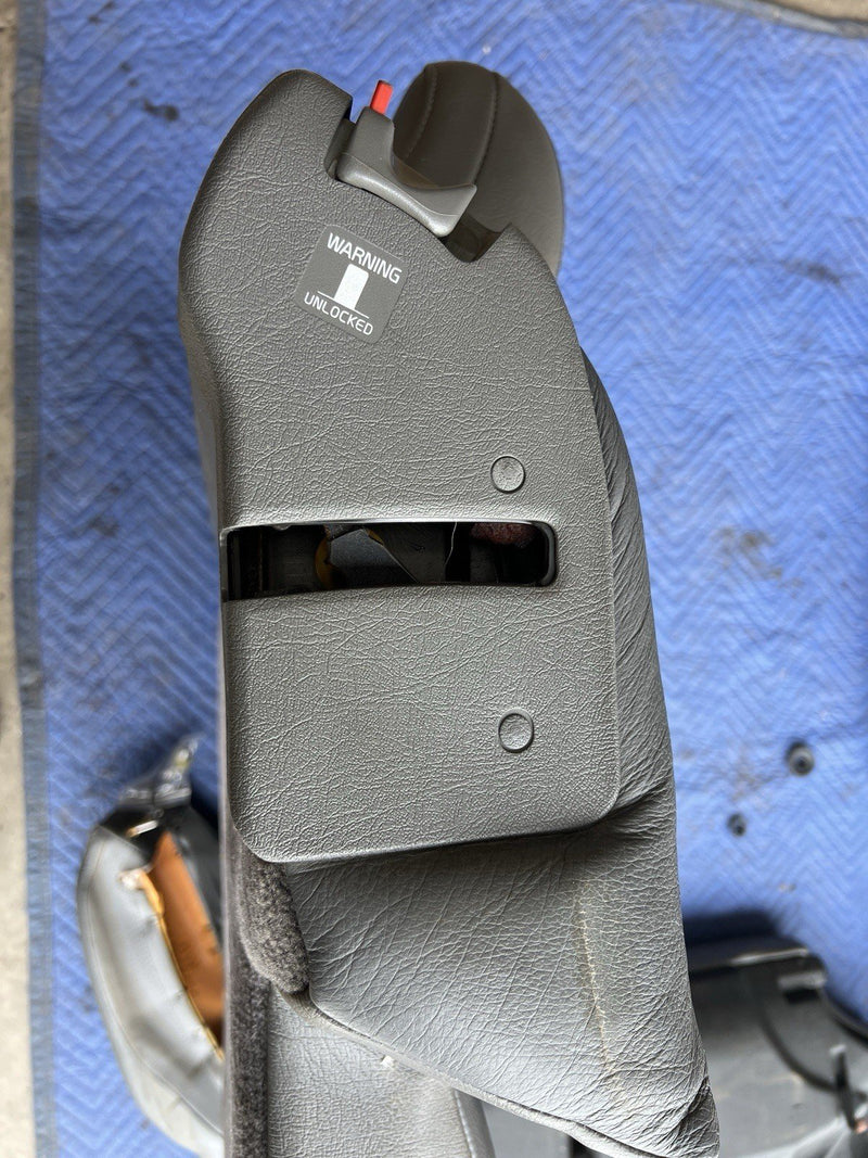 1993-1997 Volvo 850 850R Rear Seat Set Charcoal Leather Wagon Only OEM #4424E