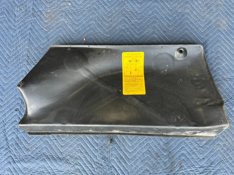 1986-1993 Volvo 240 245 Rear Driver Side Spare Tire Jack Cover Black OEM #4150EM