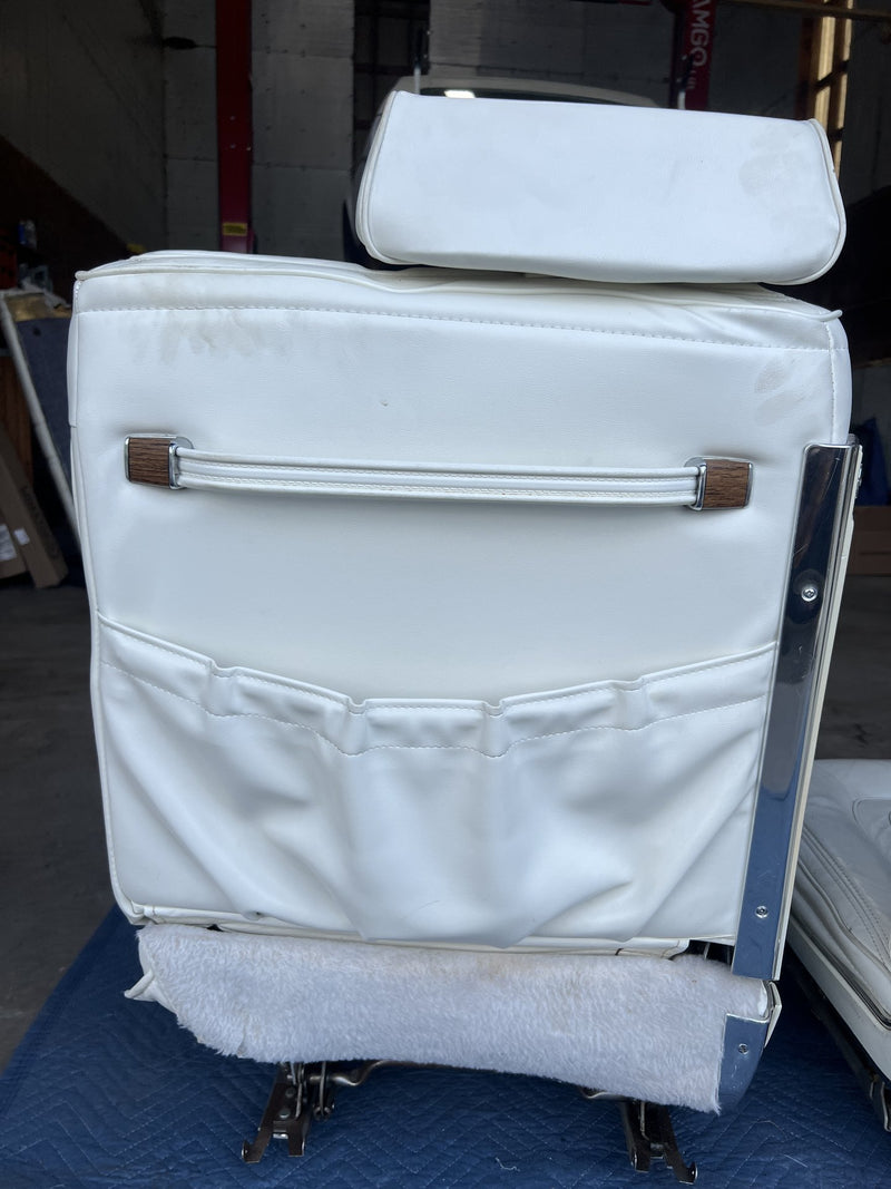 1980-1985 Cadillac Seville Front Left & Right Bucket Seat White OEM #3346M