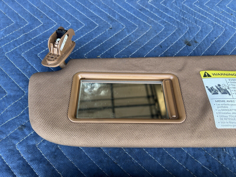 2005-2011 Audi A6 Sun Visor Shade Pair Tan Left & Right Sunvisor OEM #1ZJ