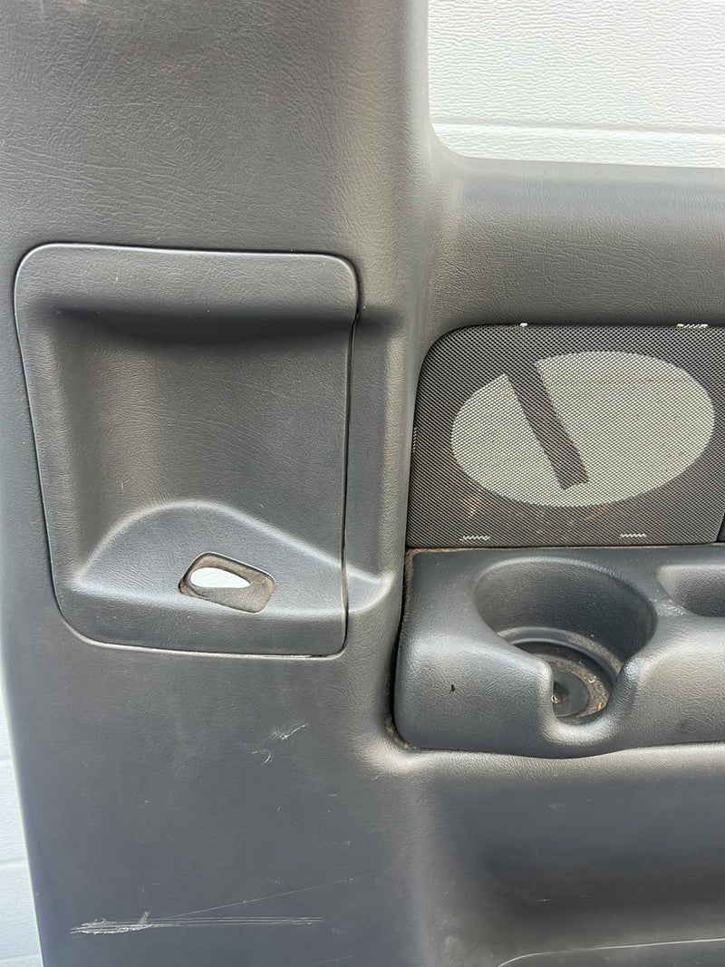1999-2007 Chevrolet Silverado Extended Cab Rear Right Door Card Gray OEM #5493EM